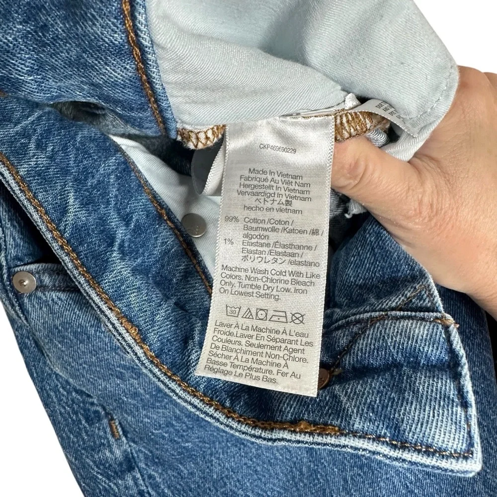 Madewell The Curvy Perfect Vintage Wide Leg Crop Jeans SZ 26 Cresslow Wash - Picture 11 of 16